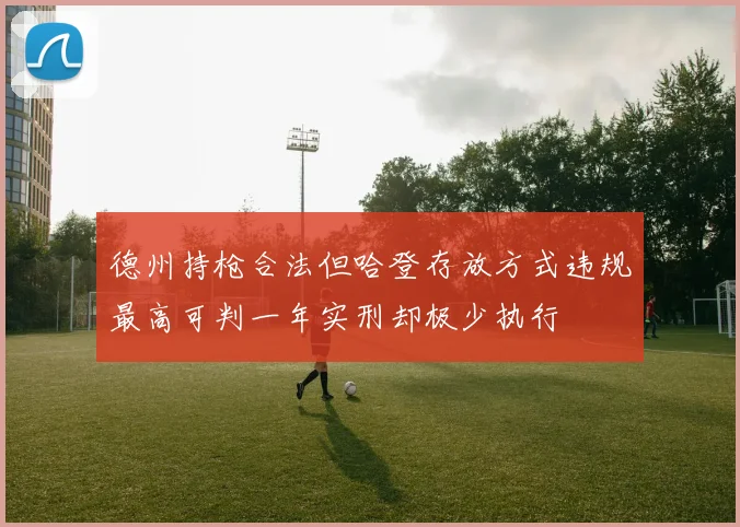 德州持枪合法但哈登存放方式违规最高可判一年实刑却极少执行